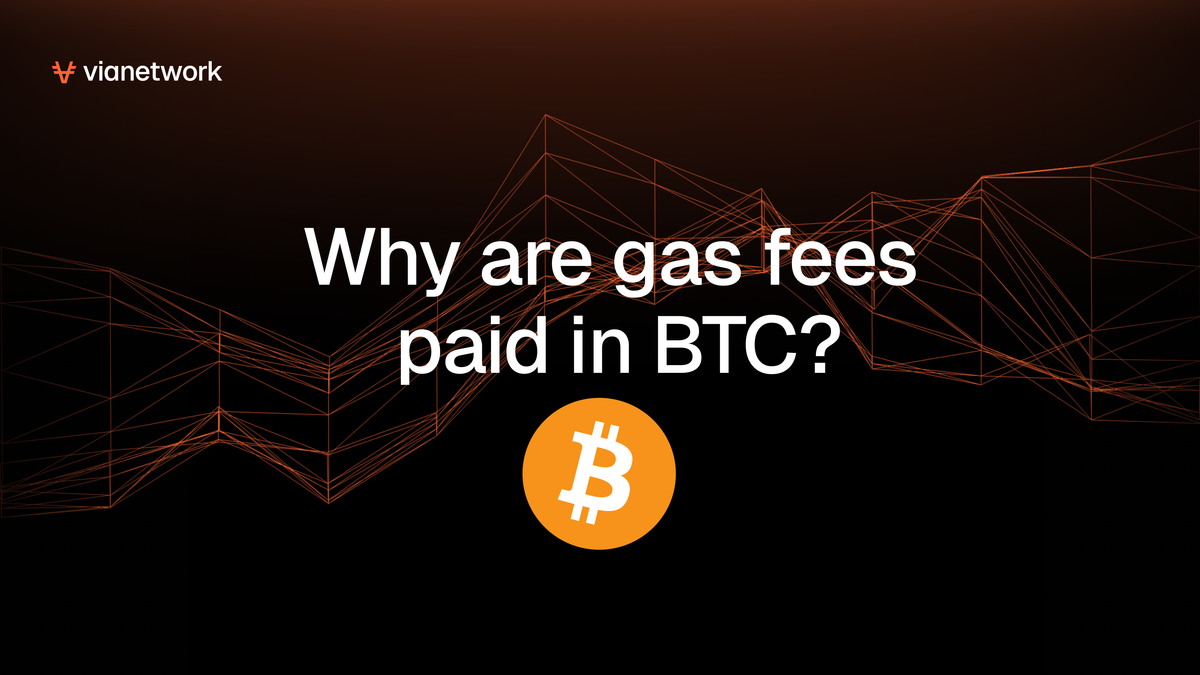 Why are gas fees paid in BTC?