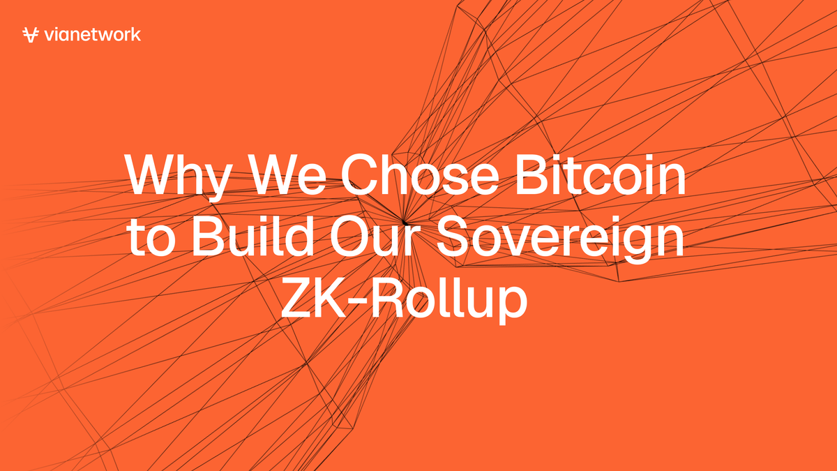 Why We Chose Bitcoin to Build Our Sovereign ZK-Rollup