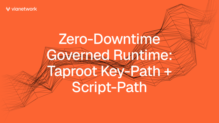 Zero-Downtime Governed Runtime: Taproot Key-Path + Script-Path